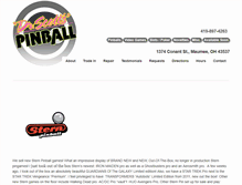 Tablet Screenshot of pinballstore.com